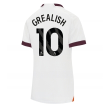 Manchester City Jack Grealish #10 Away Stadium Replica Jersey Women 2023-24 Short Sleeves