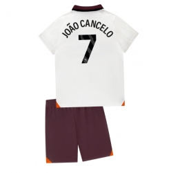 Manchester City Joao Cancelo #7 Away Stadium Replica Jersey Kids 2023-24 Short Sleeves (+ pants)