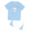 Manchester City Joao Cancelo #7 Home Stadium Replica Jersey Kids 2023-24 Short Sleeves (+ pants)