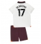 Manchester City Kevin De Bruyne #17 Away Stadium Replica Jersey Kids 2023-24 Short Sleeves (+ pants)