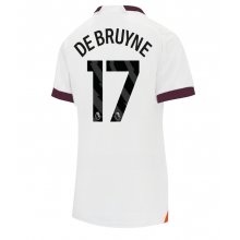 Manchester City Kevin De Bruyne #17 Away Stadium Replica Jersey Women 2023-24 Short Sleeves