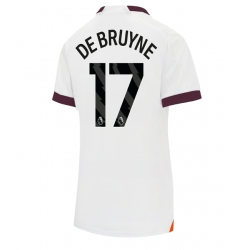 Manchester City Kevin De Bruyne #17 Away Stadium Replica Jersey Women 2023-24 Short Sleeves