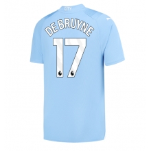 Manchester City Kevin De Bruyne #17 Home Stadium Replica Jersey 2023-24 Short Sleeves