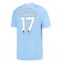 Manchester City Kevin De Bruyne #17 Home Stadium Replica Jersey 2023-24 Short Sleeves