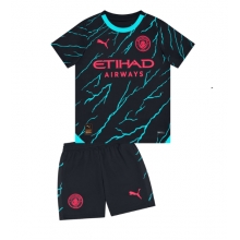 Manchester City Third Stadium Replica Jersey Kids 2023-24 Short Sleeves (+ pants)