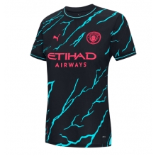 Manchester City Third Stadium Replica Jersey Women 2023-24 Short Sleeves