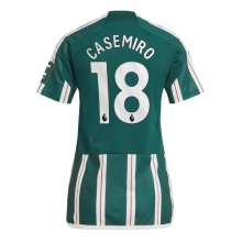 Manchester United Casemiro #18 Away Stadium Replica Jersey Women 2023-24 Short Sleeves