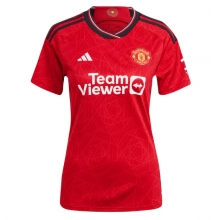 Manchester United Home Stadium Replica Jersey Women 2023-24 Short Sleeves