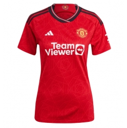 Manchester United Home Stadium Replica Jersey Women 2023-24 Short Sleeves