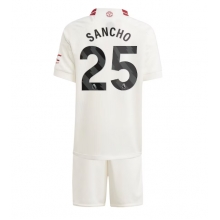 Manchester United Jadon Sancho #25 Third Stadium Replica Jersey Kids 2023-24 Short Sleeves (+ pants)