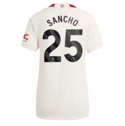 Manchester United Jadon Sancho #25 Third Stadium Replica Jersey Women 2023-24 Short Sleeves