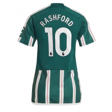 Manchester United Marcus Rashford #10 Away Stadium Replica Jersey Women 2023-24 Short Sleeves