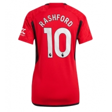 Manchester United Marcus Rashford #10 Home Stadium Replica Jersey Women 2023-24 Short Sleeves