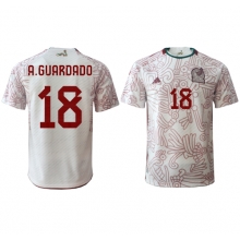 Mexico Andres Guardado #18 Away Stadium Replica Jersey World Cup 2022 Short Sleeves