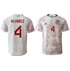 Mexico Edson Alvarez #4 Away Stadium Replica Jersey World Cup 2022 Short Sleeves