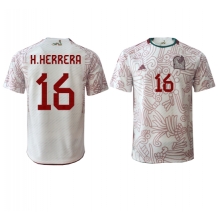 Mexico Hector Herrera #16 Away Stadium Replica Jersey World Cup 2022 Short Sleeves