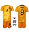 Netherlands Cody Gakpo #8 Home Stadium Replica Jersey Kids World Cup 2022 Short Sleeves (+ pants)