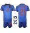 Netherlands Frenkie de Jong #21 Away Stadium Replica Jersey Kids World Cup 2022 Short Sleeves (+ pants)