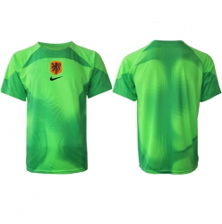 Netherlands Goalkeeper Home Stadium Replica Jersey World Cup 2022 Short Sleeves