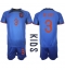 Netherlands Matthijs de Ligt #3 Away Stadium Replica Jersey Kids World Cup 2022 Short Sleeves (+ pants)