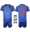 Netherlands Memphis Depay #10 Away Stadium Replica Jersey Kids World Cup 2022 Short Sleeves (+ pants)