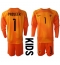 Netherlands Remko Pasveer #1 Goalkeeper Away Stadium Replica Jersey Kids World Cup 2022 Long Sleeves (+ pants)