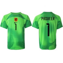 Netherlands Remko Pasveer #1 Goalkeeper Home Stadium Replica Jersey World Cup 2022 Short Sleeves