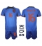 Netherlands Tyrell Malacia #16 Away Stadium Replica Jersey Kids World Cup 2022 Short Sleeves (+ pants)