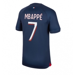 Paris Saint-Germain Kylian Mbappe #7 Home Stadium Replica Jersey 2023-24 Short Sleeves