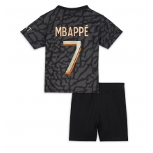 Paris Saint-Germain Kylian Mbappe #7 Third Stadium Replica Jersey Kids 2023-24 Short Sleeves (+ pants)