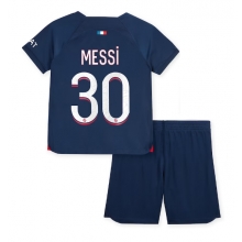 Paris Saint-Germain Lionel Messi #30 Home Stadium Replica Jersey Kids 2023-24 Short Sleeves (+ pants)