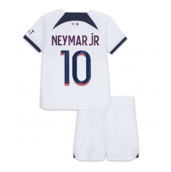 Paris Saint-Germain Neymar Jr #10 Away Stadium Replica Jersey Kids 2023-24 Short Sleeves (+ pants)