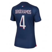 Paris Saint-Germain Sergio Ramos #4 Home Stadium Replica Jersey Women 2023-24 Short Sleeves