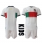 Portugal Away Stadium Replica Jersey Kids World Cup 2022 Short Sleeves (+ pants)