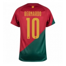 Portugal Bernardo Silva #10 Home Stadium Replica Jersey World Cup 2022 Short Sleeves