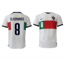 Portugal Bruno Fernandes #8 Away Stadium Replica Jersey World Cup 2022 Short Sleeves