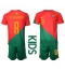 Portugal Bruno Fernandes #8 Home Stadium Replica Jersey Kids World Cup 2022 Short Sleeves (+ pants)