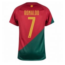 Portugal Cristiano Ronaldo #7 Home Stadium Replica Jersey World Cup 2022 Short Sleeves