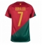 Portugal Cristiano Ronaldo #7 Home Stadium Replica Jersey World Cup 2022 Short Sleeves