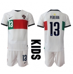 Portugal Danilo Pereira #13 Away Stadium Replica Jersey Kids World Cup 2022 Short Sleeves (+ pants)