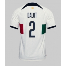 Portugal Diogo Dalot #2 Away Stadium Replica Jersey World Cup 2022 Short Sleeves