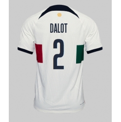 Portugal Diogo Dalot #2 Away Stadium Replica Jersey World Cup 2022 Short Sleeves