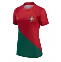 Portugal Home Stadium Replica Jersey Women World Cup 2022 Short Sleeves