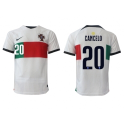 Portugal Joao Cancelo #20 Away Stadium Replica Jersey World Cup 2022 Short Sleeves