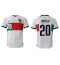 Portugal Joao Cancelo #20 Away Stadium Replica Jersey World Cup 2022 Short Sleeves