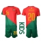 Portugal Joao Cancelo #20 Home Stadium Replica Jersey Kids World Cup 2022 Short Sleeves (+ pants)