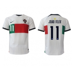 Portugal Joao Felix #11 Away Stadium Replica Jersey World Cup 2022 Short Sleeves