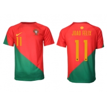 Portugal Joao Felix #11 Home Stadium Replica Jersey World Cup 2022 Short Sleeves