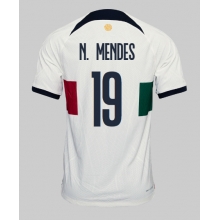 Portugal Nuno Mendes #19 Away Stadium Replica Jersey World Cup 2022 Short Sleeves