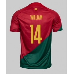 Portugal William Carvalho #14 Home Stadium Replica Jersey World Cup 2022 Short Sleeves